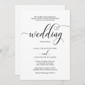 書伝統的道結婚式招待状 招待状 (正面/裏面)