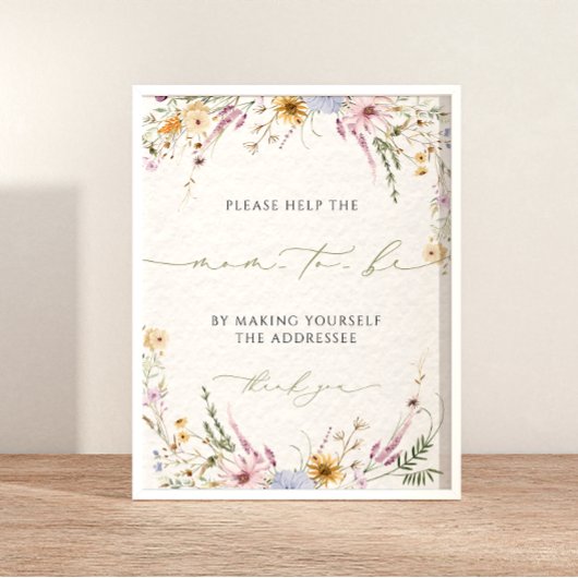 書住所ベビーシャワー住所 ポスター