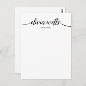 書体のタイポグラフィ ポストカード (正面/裏面)