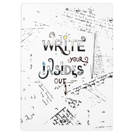 書出ろ!作家のやる気を起こさせるモットー クリップボード (裏面)