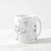 書出ろ！作家のやる気を起こさせるモットー コーヒーマグカップ (正面右)