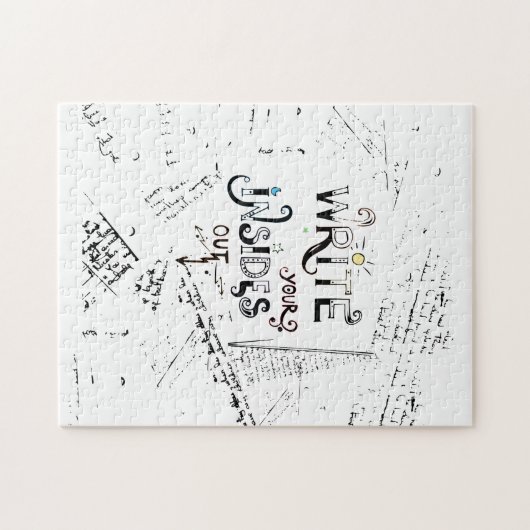 書出ろ!作家のやる気を起こさせるモットー ジグソーパズル (横)