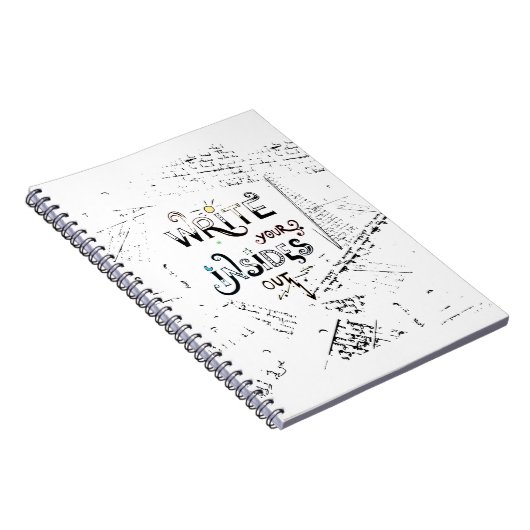 書出ろ!作家のやる気を起こさせるモットー ノートブック (右側)