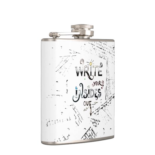 書出ろ!作家のやる気を起こさせるモットー フラスク (右)