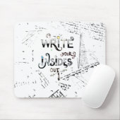 書出ろ!作家のやる気を起こさせるモットー マウスパッド (マウス)