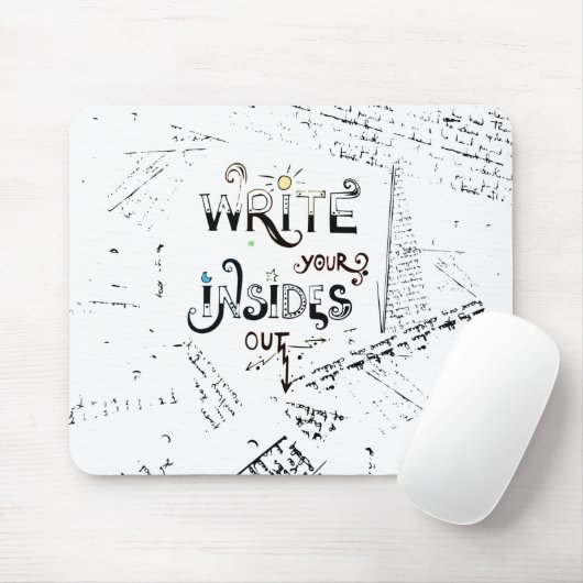 書出ろ!作家のやる気を起こさせるモットー マウスパッド (マウス)