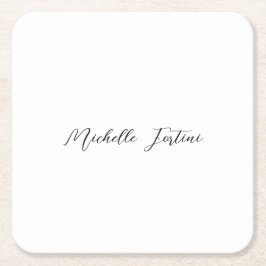 書名は単純エレガントミニマル スクエアペーパーコースター