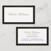 書名アールデコ型名刺名刺 名刺 (正面/裏面)