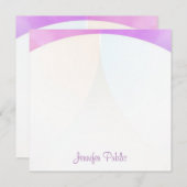 書名エレガントスクリプトMonogramテンプレート ノートカード (正面/裏面)