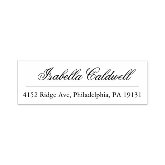 書名エレガント事業差出人住所 セルフインキングスタンプ (デザイン)