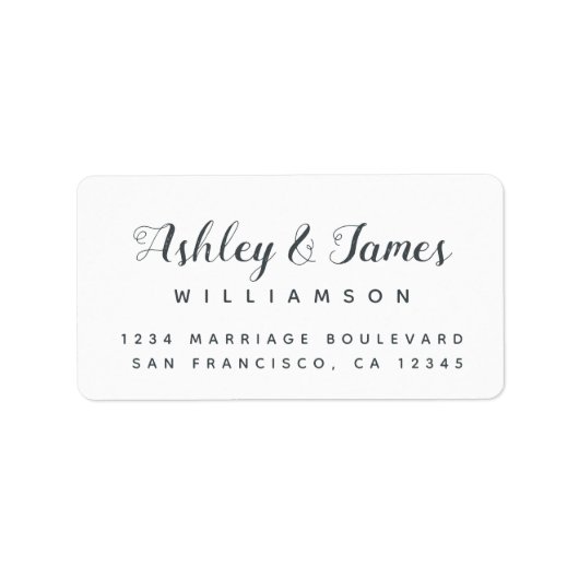 書名エレガント差出人住所 ラベル (正面)