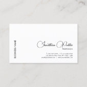 書名カスタム会社のロエレガントゴ 名刺 (裏面)