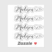 書名ステッカー4セット シール (シート)