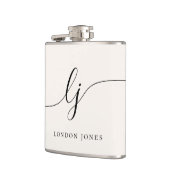 書名パーソナライズされたアイボリーバチェロレッテ フラスク (左)