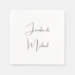 書名プレーンエレガントシンプルグレー白 スタンダードカクテルナプキン