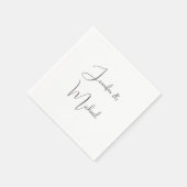 書名プレーンエレガントシンプルグレー白 スタンダードカクテルナプキン (角)