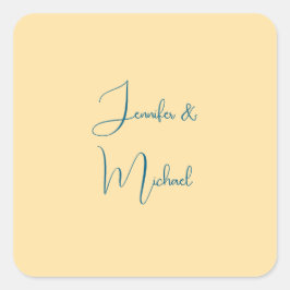 書名プレーンエレガントベージュシンプルカラー スクエアシール