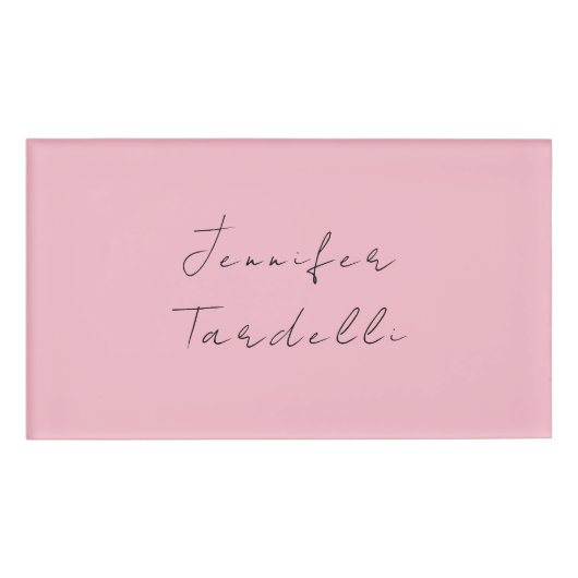 書名プロフェッショナルプレインピンクフェミニン 名札 (正面)