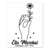 書名手製エレガントデイジー業 ラバースタンプ (インプリント)