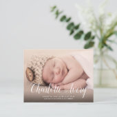 書名誕生発表葉書 ポストカード (スタンド正面)