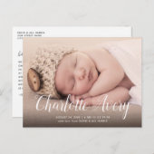 書名誕生発表葉書 ポストカード (正面/裏面)