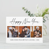 書墨文字3写真夫婦お正月 シーズンカード (スタンド正面)