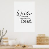 書壁の芸術の読引用文 ポスター (キッチン)