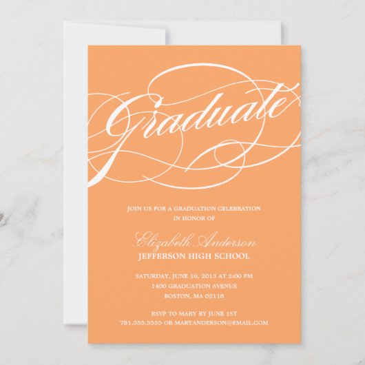 書字卒業招待状 招待状 (正面)