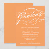 書字卒業招待状 招待状 (正面/裏面)