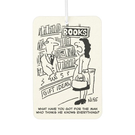 書店で女が尋ねる カーエアーフレッシュナー (正面)