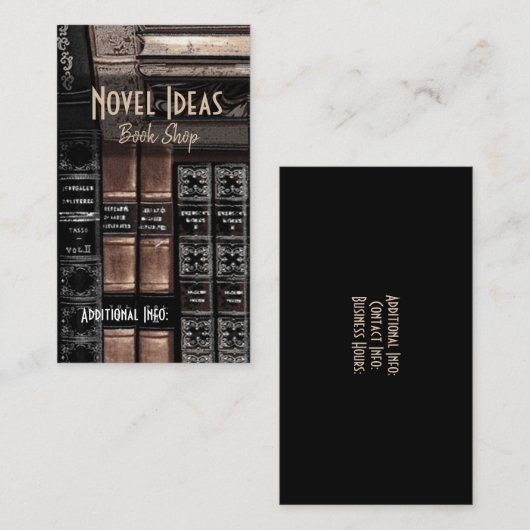 書店の名刺2 名刺 (正面/裏面)