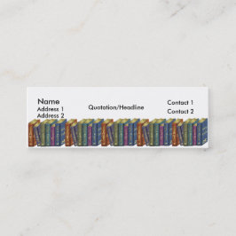 書店の店の細い名刺のBookmarkers スキニー名刺