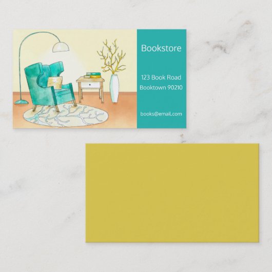 書店またはオンライン書籍 名刺 (正面/裏面)