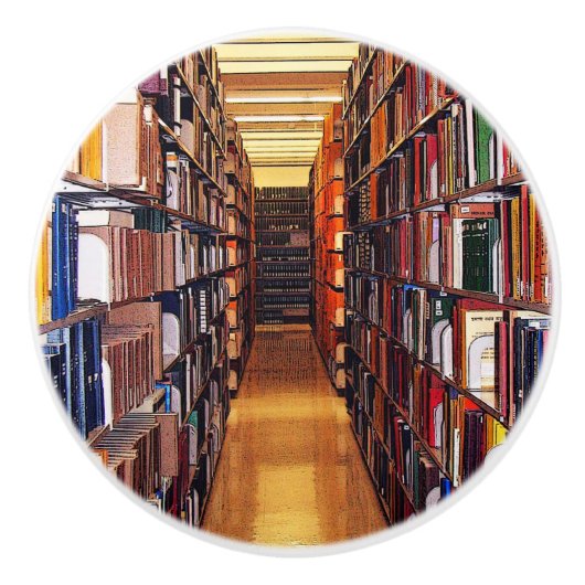 書庫の棚セラミックノブ セラミックノブ (正面)