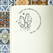 書庫エレガントの結晶名前をカスタムする ラバースタンプ