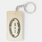 書庫スタンプ・スミソニアン協会1944 キーホルダー (裏面)