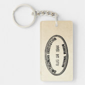 書庫スタンプ・スミソニアン協会1944 キーホルダー (正面)