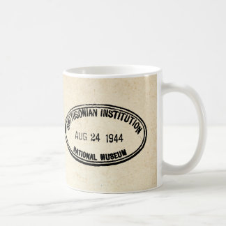 書庫スタンプ・スミソニアン協会1944 コーヒーマグカップ