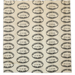 書庫スタンプ・スミソニアン協会1944 シャワーカーテン