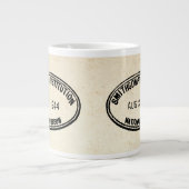 書庫スタンプ・スミソニアン協会1944 ジャンボコーヒーマグカップ (正面)