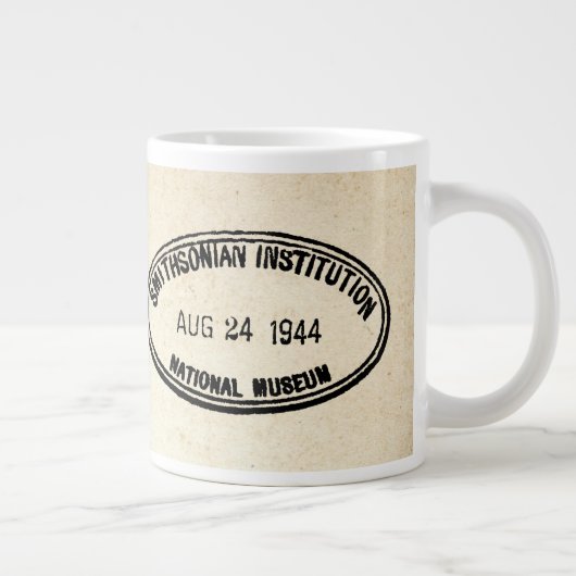 書庫スタンプ・スミソニアン協会1944 ジャンボコーヒーマグカップ (右)
