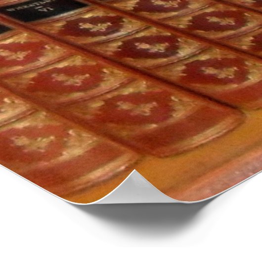 書庫本棚書店 ポスター (角)