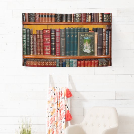 書庫本棚書店 横断幕 (インサイチュ)