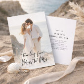 書恋しく思書のブライダルシャワー写真 招待状