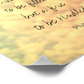 書感動的引用文by Plutarch word art ポスター (角)