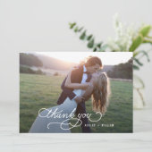 書感謝してい結婚のフォトカードに感謝 サンキューカード (スタンド正面)