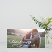 書感謝してい結婚サンキューカード サンキューカード (スタンド正面)