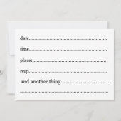 書招待状 招待状 (裏面)