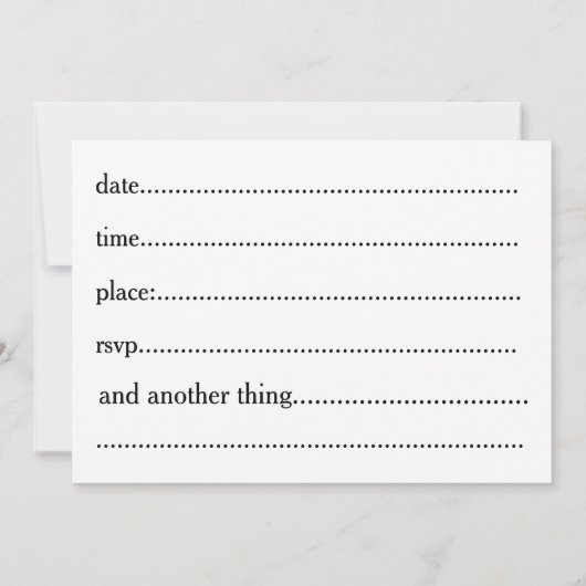 書招待状 招待状 (裏面)