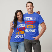 書撮影編集Repeat Film Maker Movies Cinema Tシャツ (ユニセックス)